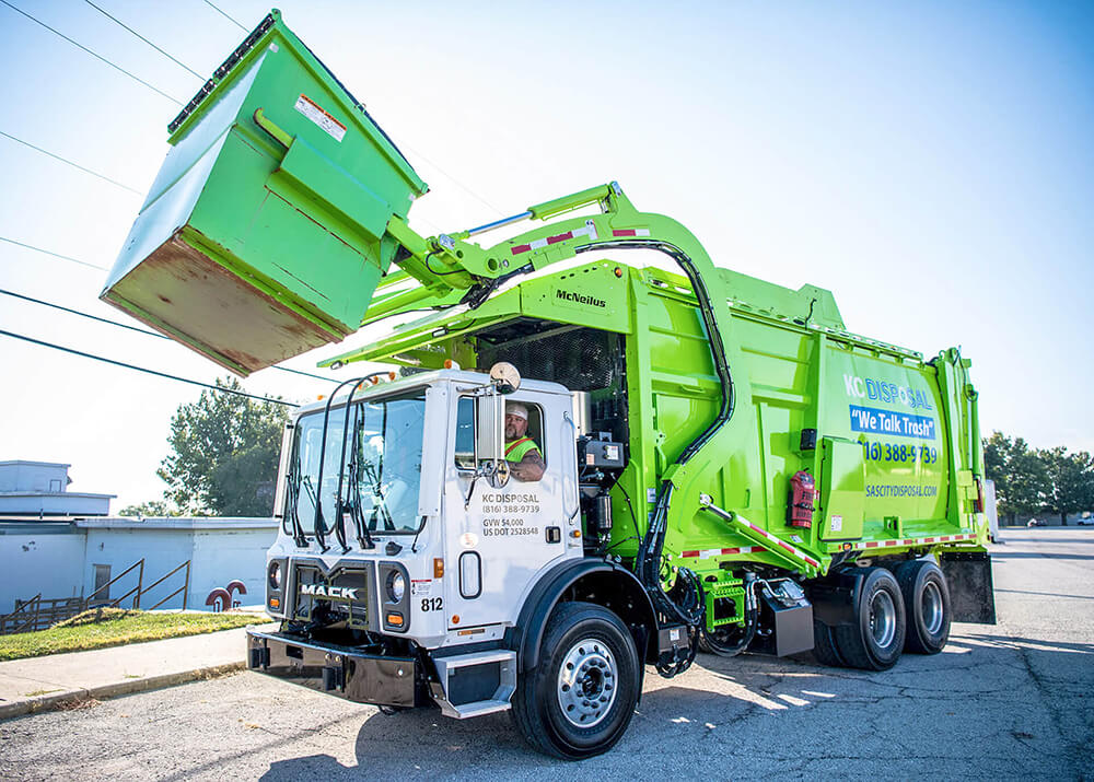 KC Disposal from Missouri Frontload Garbage Truck